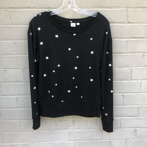 GAP Sweaters - EUC Gap Size XS Black w/Silver Stars Sweater